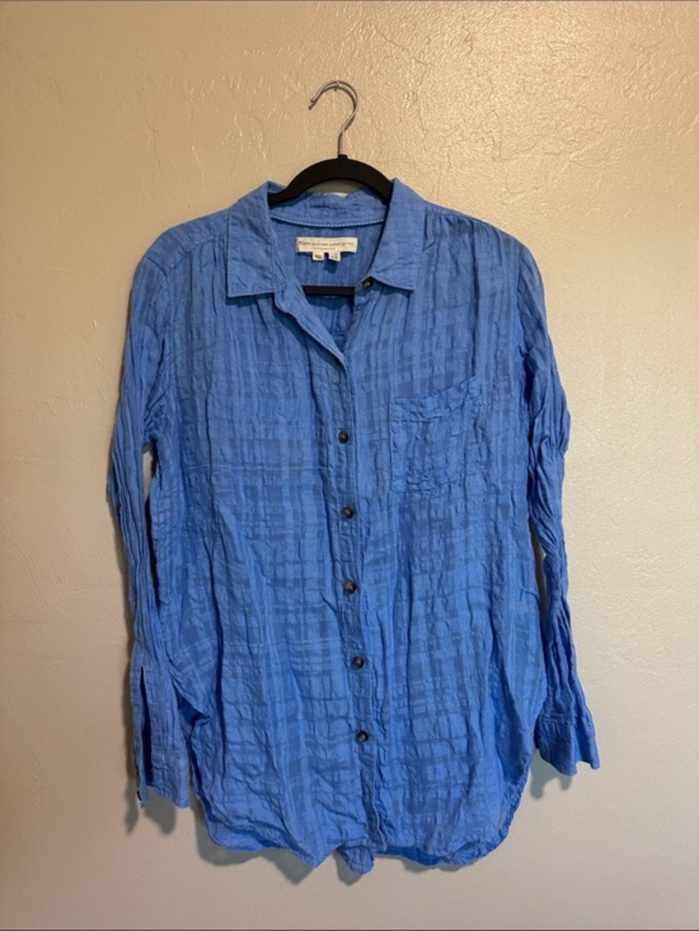Anthropologie Pilcro and the LetterpressTextured Button-Down Shirt linen blend